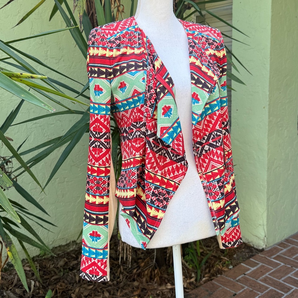 Red Moto Tribal Jacket